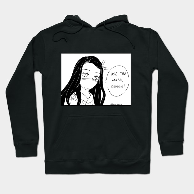 Use the Mask, Demon! Kimetsu no yaiba Hoodie by Letrinha